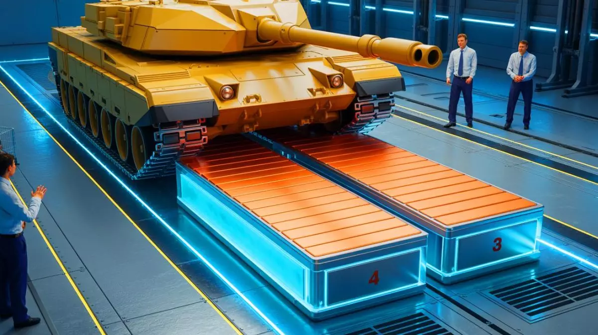 Illustration von der Aegis Gold Brick Batterie unter extremen Belastungstests. Bild durch KI generiert.