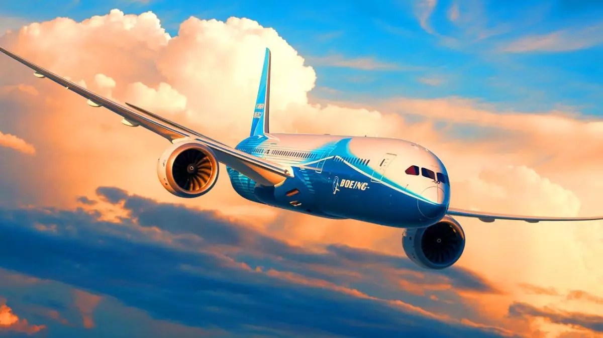 Illustration von einem Boeing 787-8 Dreamliner-Absturz und den damit verbundenen Sicherheitsbedenken. Bild durch KI generiert.
