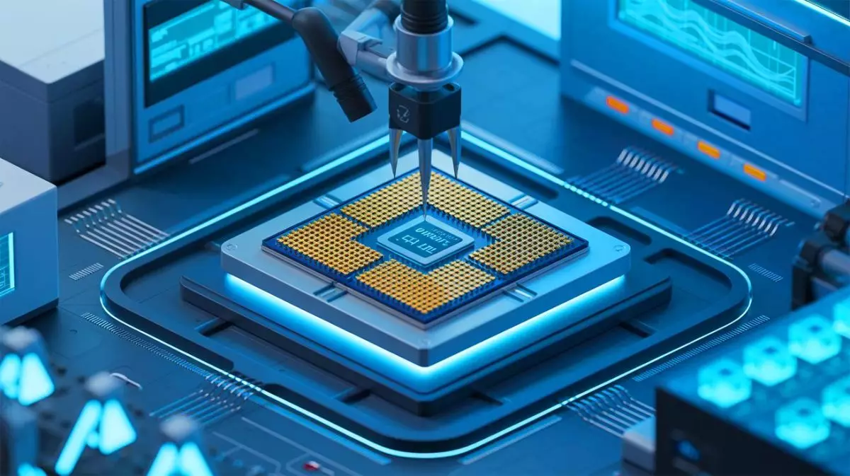 Illustration von Xiaomis bahnbrechendem Prozessor Xring 01 und seiner Rolle in der Halbleiterindustrie. Bild durch KI generiert.