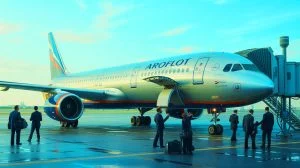 Illustration de l'impact d'une cyberattaque sur Aeroflot, principale compagnie aérienne russe.