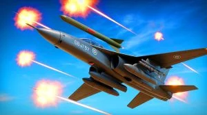 Illustration de la vulnérabilité des bombes GBU-57 face aux défenses antiaériennes, générée par intelligence artificielle.