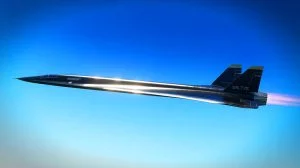 Illustration de l'avion hypersonique SR-72 de Lockheed Martin, une création générée par intelligence artificielle.