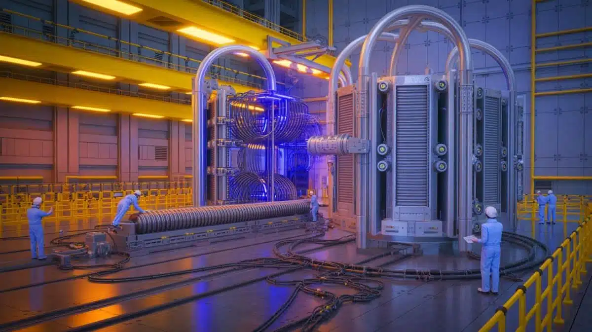 “We Just Watched History Shift”: China Delivers Critical Component to ITER, Reshaping the Balance of Global Energy Power Illustration of the ITER project with China's delivery of the magnetic feeder system. Image generated by AI.
