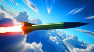 Illustration of China's hypersonic missile reaching Mach 20. Image generated by AI.