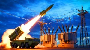 Illustration of China's blackout bomb designed to disable power grids without physical destruction. Image generated by AI.