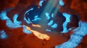 Illustration of vast underground hydrogen reserves beneath the Earth's surface. Image generated by AI.