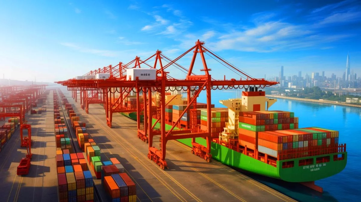 Illustration de la domination chinoise sur le marché des terres rares, générée par intelligence artificielle.