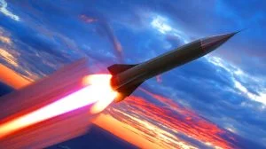 Illustration de la percée technologique des missiles hypersoniques chinois défiant les défenses mondiales. Image réalisée par IA.