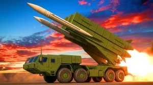 Illustration de l'intégration du missile hypersonique Blackbeard GL dans le système HIMARS. Image réalisée par IA.