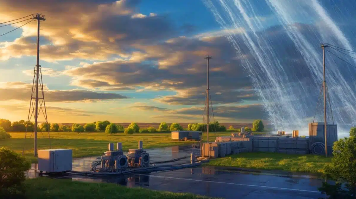 Illustration of a covert U.S. project designed to manipulate local climates, raising global concerns. Image generated by AI.