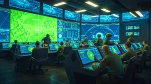 Illustration of the ASGARD digital targeting system revolutionizing military decision-making, generated by artificial intelligence.