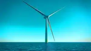 Illustration de la turbine éolienne Haliade-X de GE, symbole de l'innovation énergétique et de la transition vers des énergies renouvelables. Image réalisée par IA.
