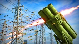 Illustration de la bombe de graphite chinoise conçue pour paralyser les réseaux électriques. Image réalisée par IA.