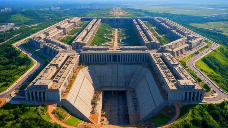 „China baut Giganten“: Geheime Militärstadt Zehnmal Größer als das Pentagon mit Nuklearsicherem Bunker für Den Dritten Weltkrieg Bereit