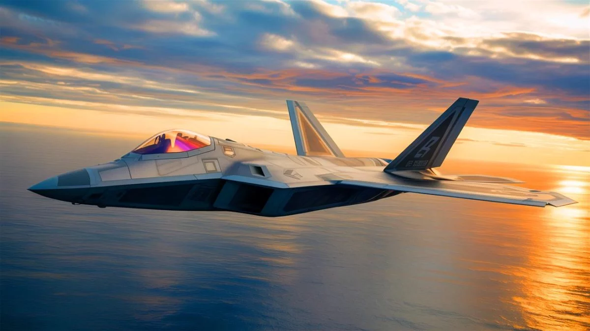 Illustration von der Modernisierung der F-22 Raptor-Flotte im Kontext steigender Spannungen mit China.