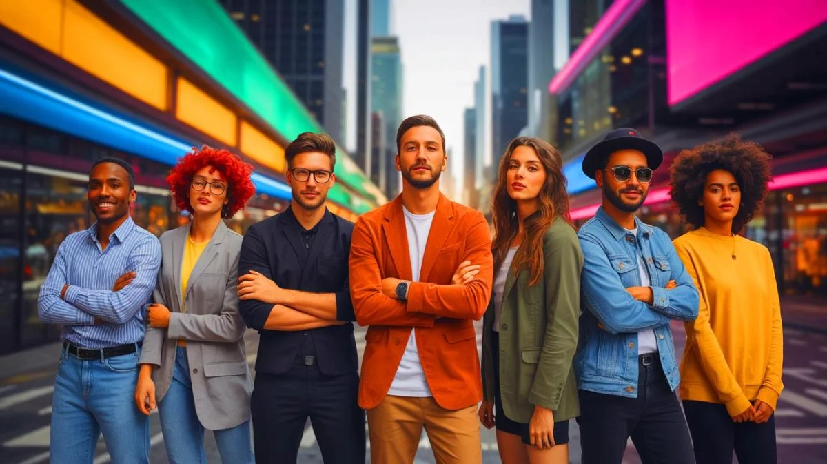 Illustration von der universellen Coolness und ihrem Einfluss in modernen Gesellschaften, erstellt mit künstlicher Intelligenz.