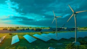 Illustration von den Auswirkungen der Reduzierung von Militärausgaben auf den Energieverbrauch, erstellt mit künstlicher Intelligenz.