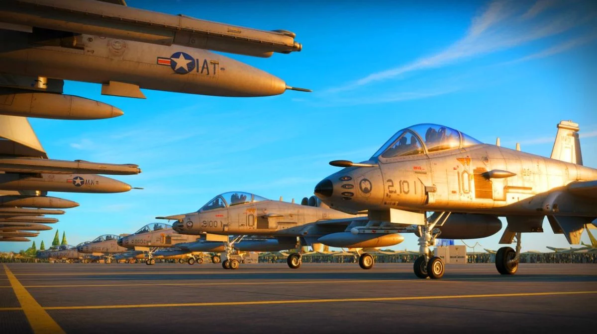 Illustration von der Ausmusterung der A-10 Warthog Flugzeuge und der Einstellung des E-7 Wedgetail-Programms.