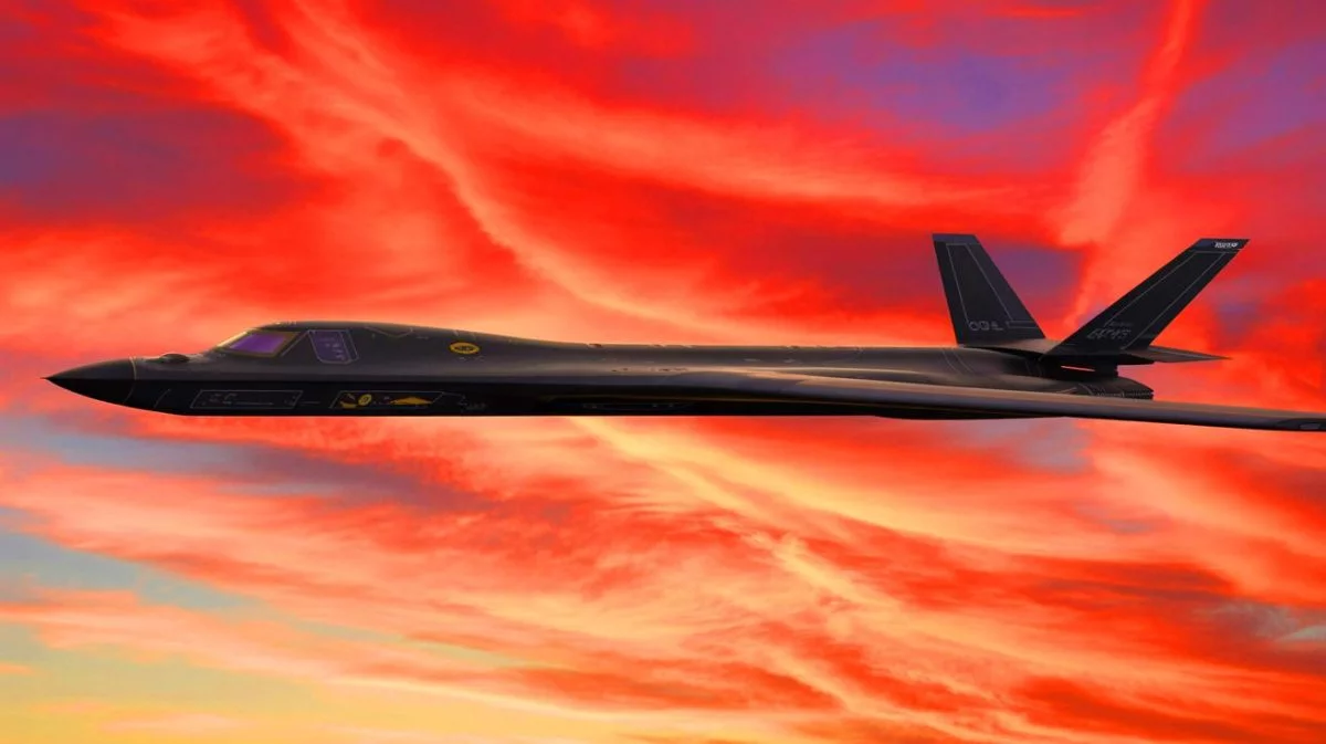 Illustration von der geplanten Produktionssteigerung des B-21 Raiders durch die US-Luftwaffe, erstellt mit künstlicher Intelligenz.