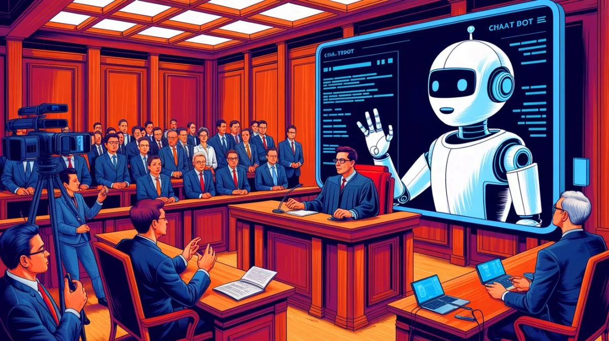 Illustration von einem künstlichen Intelligenz-Chatbot, der in der Türkei aufgrund beleidigender Äußerungen gesperrt wurde.