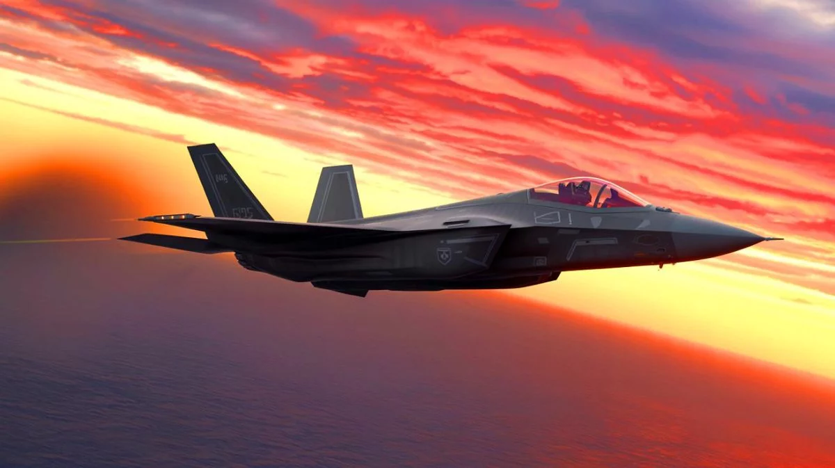 Illustration von Portugals Entscheidung, die F-35-Kampfjets abzulehnen, im Kontext geopolitischer Unsicherheiten. Bild durch KI generiert.