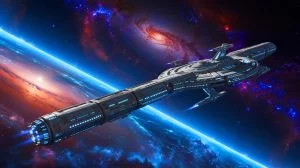Illustration of a multi-generational starship journeying to Proxima Centauri b.