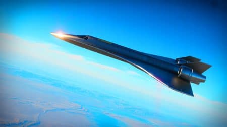 Illustration de l'Aurora, spaceplane de Dawn Aerospace, atteignant 67 000 pieds pour une mission de surveillance spatiale.