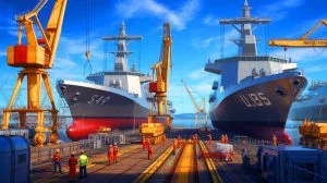 Illustration of the U.S. Navy's strategic plan for fleet expansion and modernization.