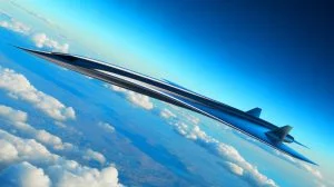 Illustration of the rumored SR-72 hypersonic aircraft potentially reaching Mach 6 speeds.