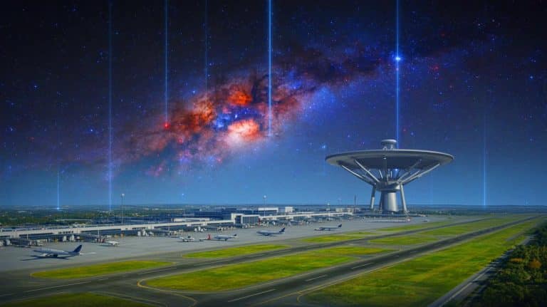 Außerirdische könnten uns durch „unsere Flughäfen in 200 Lichtjahren Entfernung entdecken“ und die Welt ist in Aufruhr