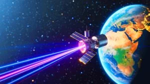 Illustration de la percée chinoise en transmission de données par laser depuis l'espace.