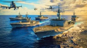 Illustration de la coopération entre la marine américaine et les forces australiennes dans la recherche du marin disparu de l'USS George Washington.