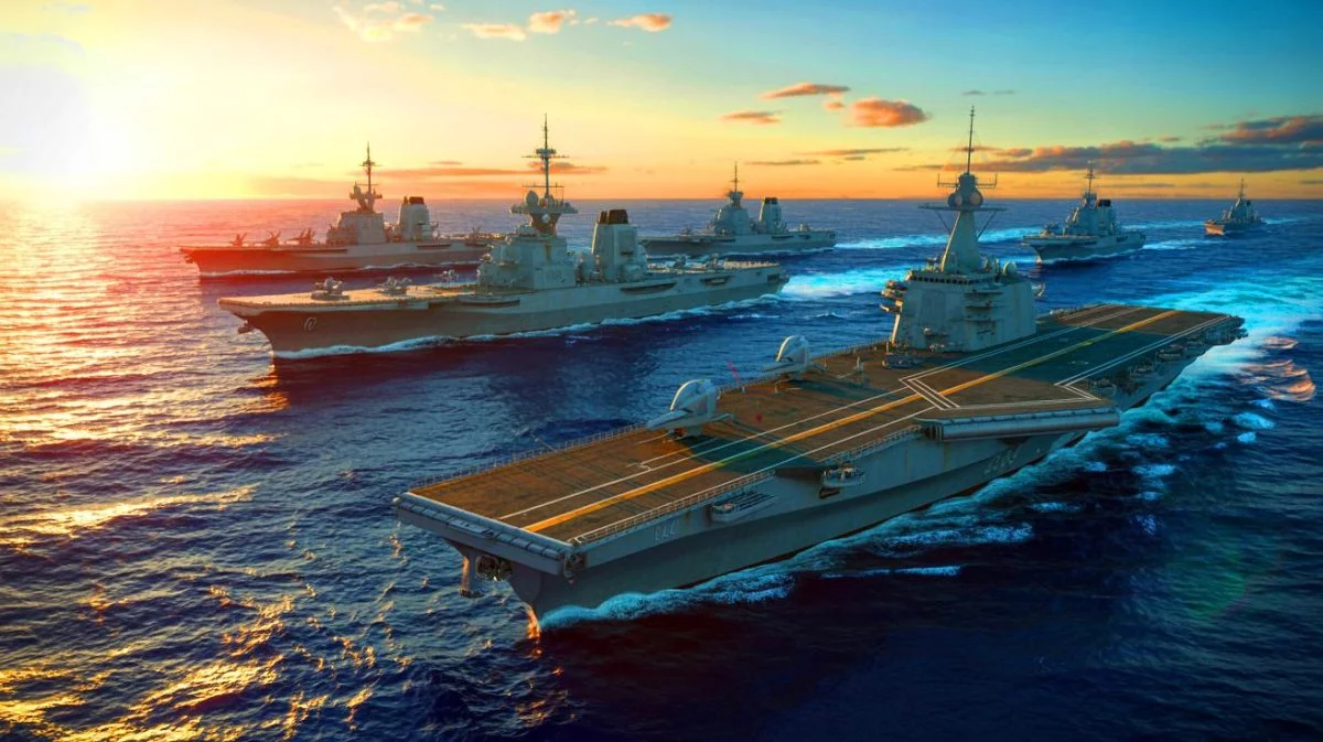 Illustration de la stratégie américaine pour renforcer sa flotte navale face à la montée en puissance de la marine chinoise.