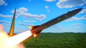 Illustration de l'ASTER B1NT, un missile européen de pointe capable d'intercepter des menaces aériennes sophistiquées.