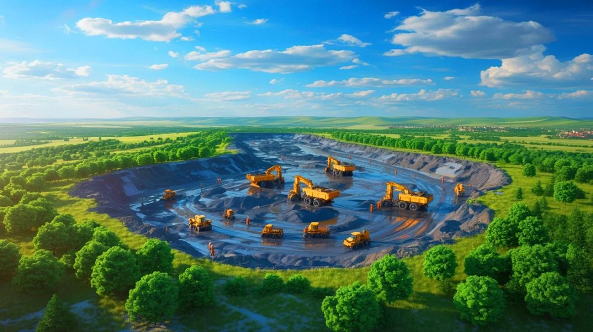 Illustration of Russia's occupation of a lithium-rich region in Ukraine's Donetsk area amidst geopolitical tensions.