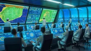 Illustration von der Entwicklung einer 6G-basierten Waffe zur elektronischen Kriegsführung in China.