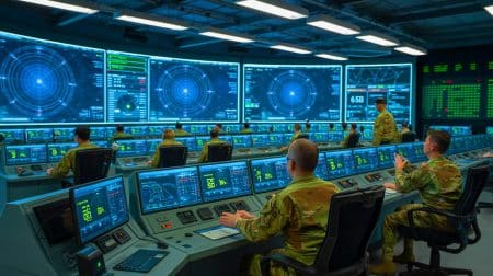 Illustration of a revolutionary 6G-based electronic warfare system developed by Chinese researchers.