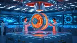 Illustration von der Entwicklung und Anwendung des China high-strength low-temperature steel No 1 in Fusionsreaktoren.