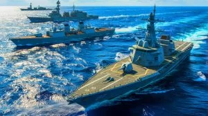 Illustration de la stratégie américaine pour renforcer sa flotte navale face à la montée en puissance de la Chine.