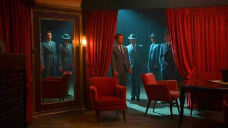 Illustration von CIA-Agenten, die geheime Experimente zur Gedankenkontrolle durchführen.