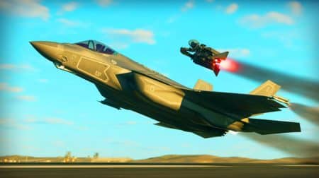 Illustration de l'accident d'un F-35C de la marine américaine près de la base de Lemoore.