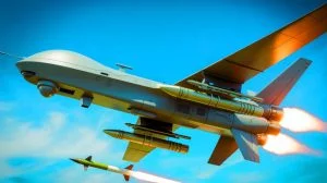 Illustration de la technologie d'évasion des drones face aux missiles développée par des ingénieurs chinois.