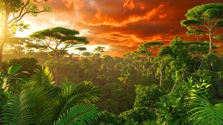 Illustration de la Terre en feu, symbolisant un avenir climatique menacé par l'inaction humaine.