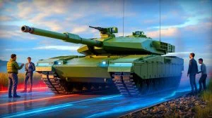 Illustration of Europe's first fifth-generation main battle tank development.