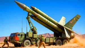 Illustration of the U.S. Air Force's replica of China's HQ-22 missile system developed by Torch Technologies.