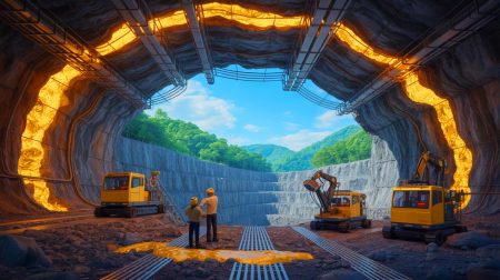 “They Were Pulling Gold Like Roots”: Experts Staggered After Unearthing $84 Billion Deposit In One Of Earth’s Richest Soil Zones Illustration of the Wangu gold field discovery beneath the hills of Hunan Province, China.