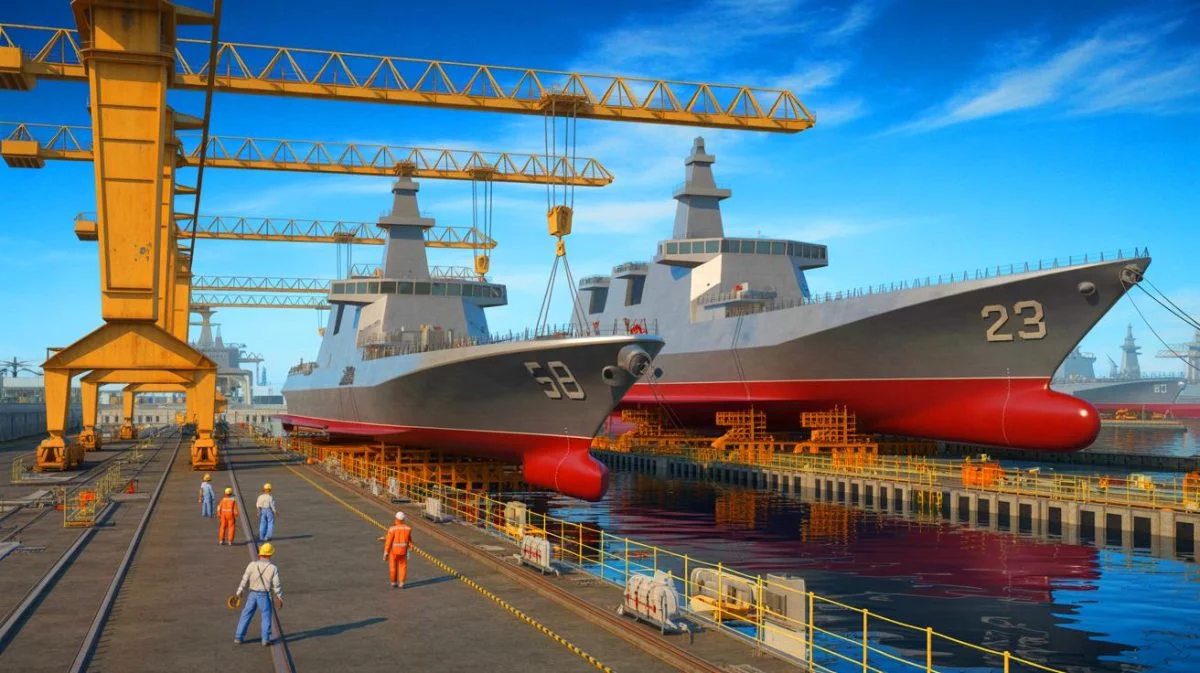 Illustration de la modernisation ambitieuse de la flotte navale américaine face à la montée en puissance chinoise.