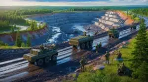 Illustration de la prise de contrôle par la Russie d'une région riche en lithium en Ukraine.