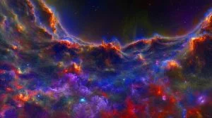 Illustration de la découverte du Great Wall de Hercules-Corona Borealis, une structure galactique massive remettant en cause les théories cosmologiques.