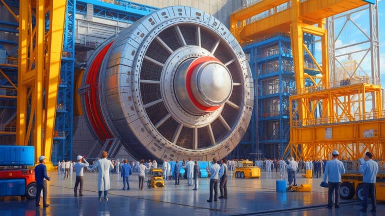 Le géant chinois de 15 mètres débarque en France et propulse le plus grand réacteur à fusion vers une course explosive